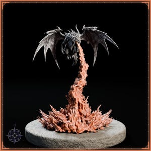 Dragon Trio STL bundle for 3D printing - fantasy statue, image 4 of 13