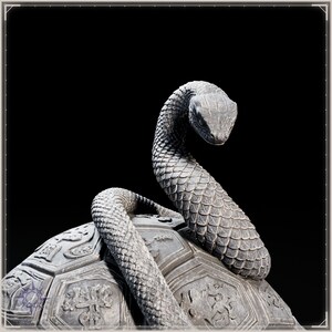 Black Tortoise STL file for 3D printing - fantasy statue, image 10 of 11