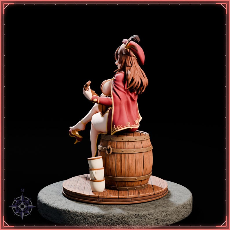 Bard STL file for 3D printing - fantasy statue, image 4 of 11