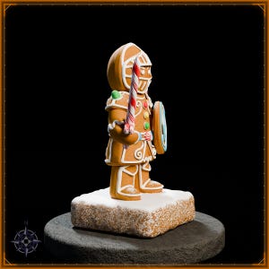 Gingerbread Knight STL file for 3D printing - fantasy statue, image 8 of 11