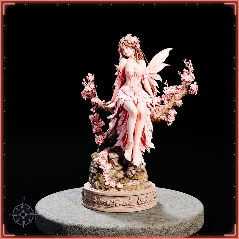 Spring Spirit STL file for 3D printing - fantasy statue, image 3 of 11