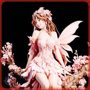 Spring Spirit STL file for 3D printing - fantasy statue, image 10 of 11