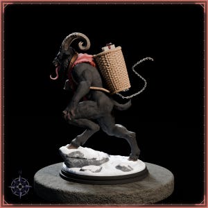 Krampus STL file for 3D printing - fantasy statue, image 4 of 11