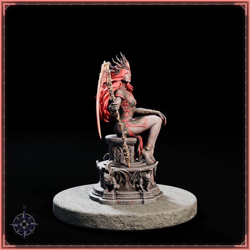 Ember Reaper STL file for 3D printing - fantasy statue, image 8 of 11