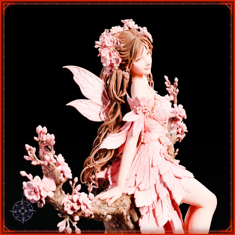 Spring Spirit STL file for 3D printing - fantasy statue, image 11 of 11