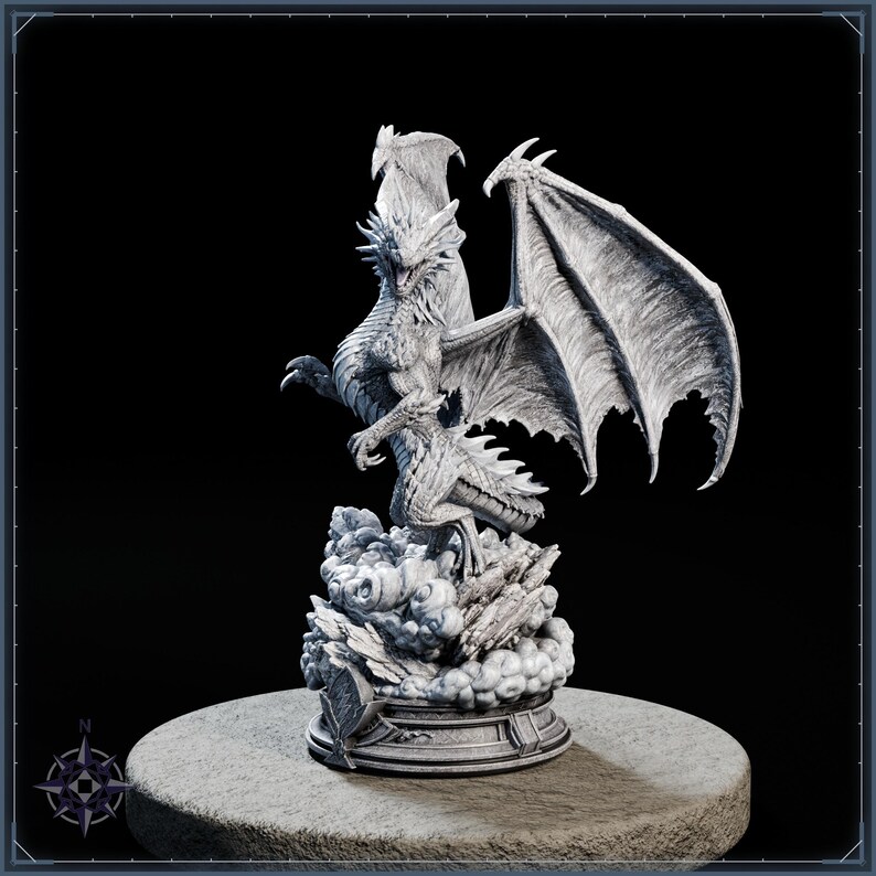 Elemental Dragons STL bundle for 3D printing - fantasy statue, image 18 of 20