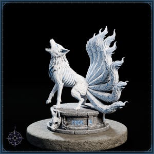 Kitsune STL bundle for 3D printing - fantasy statue, image 15 of 20