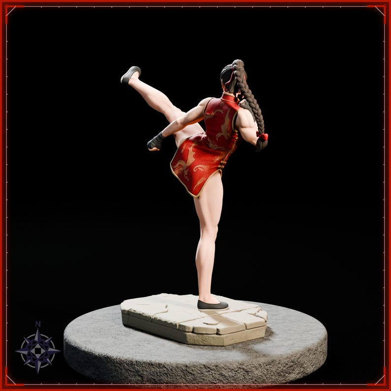 Dojo Master STL file for 3D printing - fantasy statue, image 7 of 11