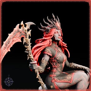 Ember Reaper STL file for 3D printing - fantasy statue, image 11 of 11