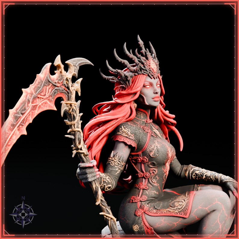 Ember Reaper STL file for 3D printing - fantasy statue, image 11 of 11
