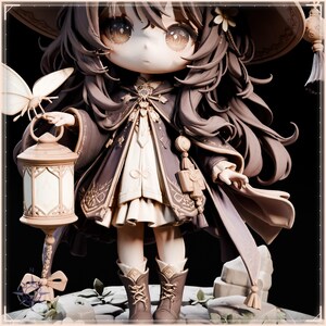 Chibi Companions STL bundle for 3D printing - fantasy statue, image 19 of 20