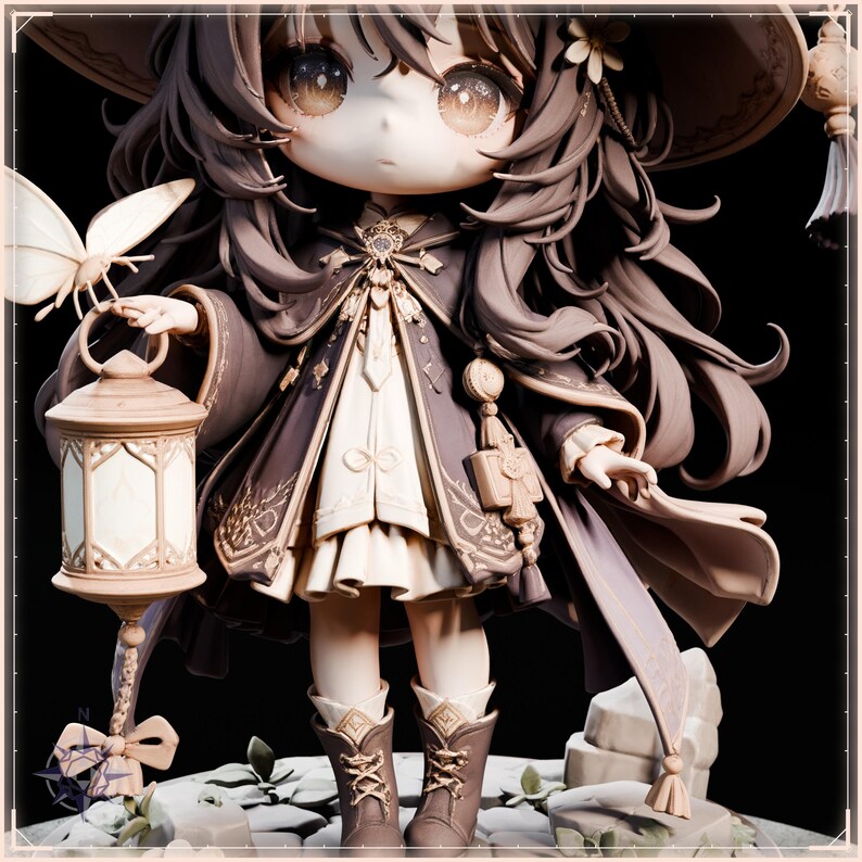 Chibi Companions STL bundle for 3D printing - fantasy statue, image 19 of 20