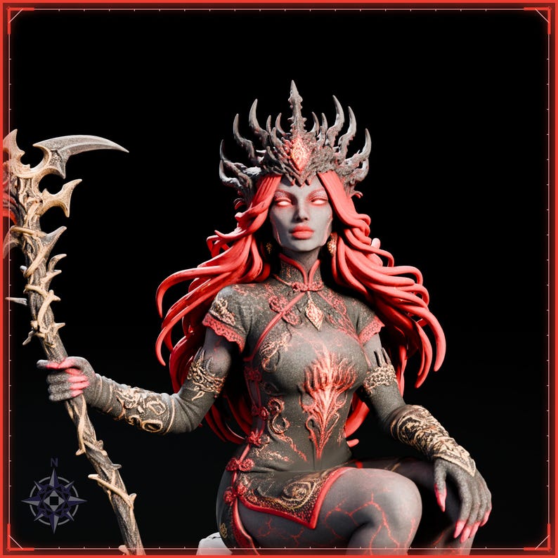 Ember Reaper STL file for 3D printing - fantasy statue, image 9 of 11