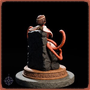 Lava Monkey Maiden STL file for 3D printing - folklore anime girl statue, image 7 of 11