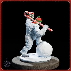 Yeti STL file for 3D printing - fantasy statue, image 7 of 11