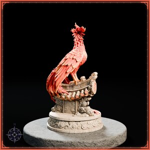 Vermilion Bird STL file for 3D printing - fantasy statue, image 7 of 11