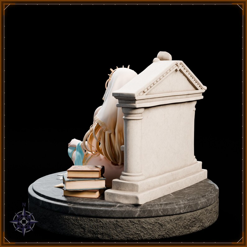 Cleric STL file for 3D printing - fantasy statue, image 5 of 11