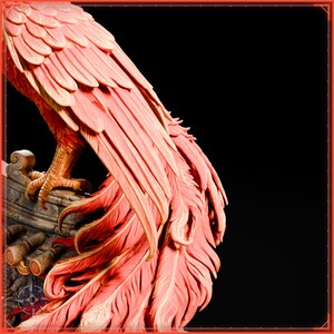 Vermilion Bird STL file for 3D printing - fantasy statue, image 10 of 11