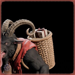 Krampus STL file for 3D printing - fantasy statue, image 10 of 11