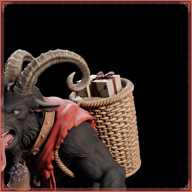 Krampus STL file for 3D printing - fantasy statue, image 10 of 11