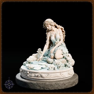 Summer Spirit STL file for 3D printing - fantasy statue, image 3 of 11