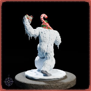 Yeti STL file for 3D printing - fantasy statue, image 5 of 11
