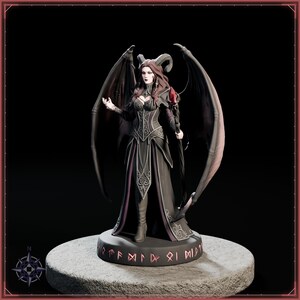 Succubus Sorceress STL file for 3D printing - fantasy statue, image 3 of 11