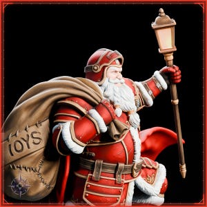 Santa Claus STL file for 3D printing - fantasy statue, image 11 of 11