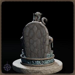 Black Tortoise Maiden STL file for 3D printing - fantasy statue, image 6 of 11