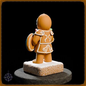 Gingerbread Knight STL file for 3D printing - fantasy statue, image 5 of 11