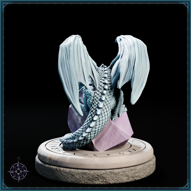 Crystal Guardian STL file for 3D printing - fantasy statue, image 4 of 11