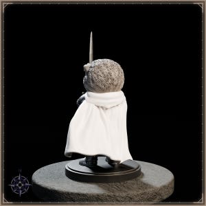 Sir Fluffington Knight Kitten STL file for 3D printing - fantasy statue, image 5 of 11
