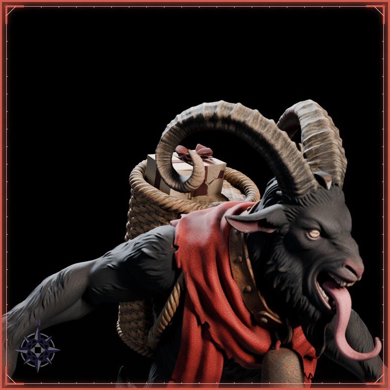 Krampus STL file for 3D printing - fantasy statue, image 11 of 11
