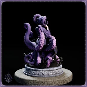 Ushi-Oni Maiden STL file for 3D printing - folklore anime girl statue, image 7 of 11