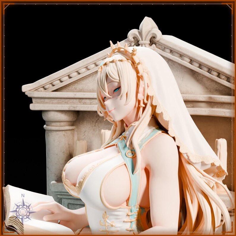 Cleric STL file for 3D printing - fantasy statue, image 10 of 11