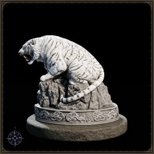 White Tiger STL file for 3D printing - fantasy statue, image 4 of 11