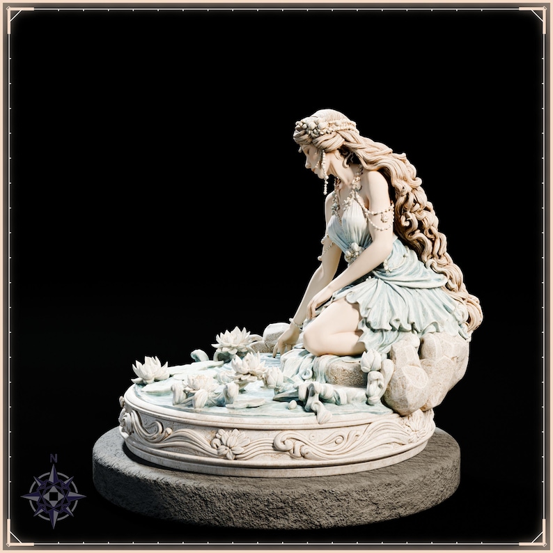 Summer Spirit STL file for 3D printing - fantasy statue, image 4 of 11