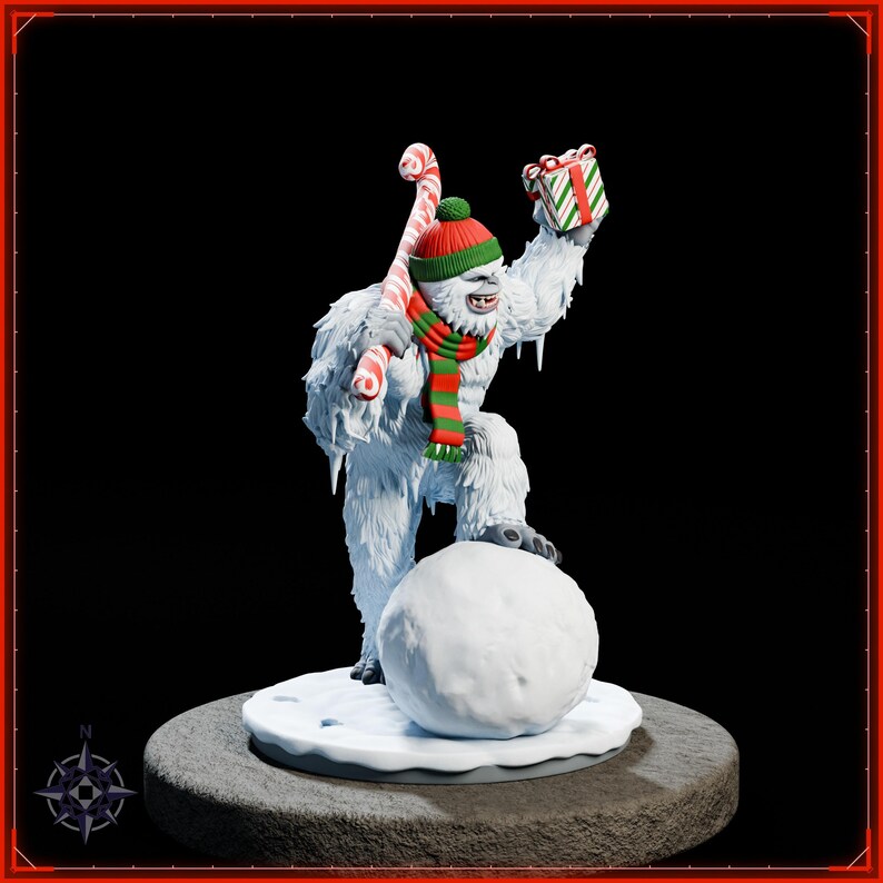 Yeti STL file for 3D printing - fantasy statue, image 8 of 11