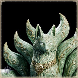 Kitsune STL bundle for 3D printing - fantasy statue, image 4 of 20