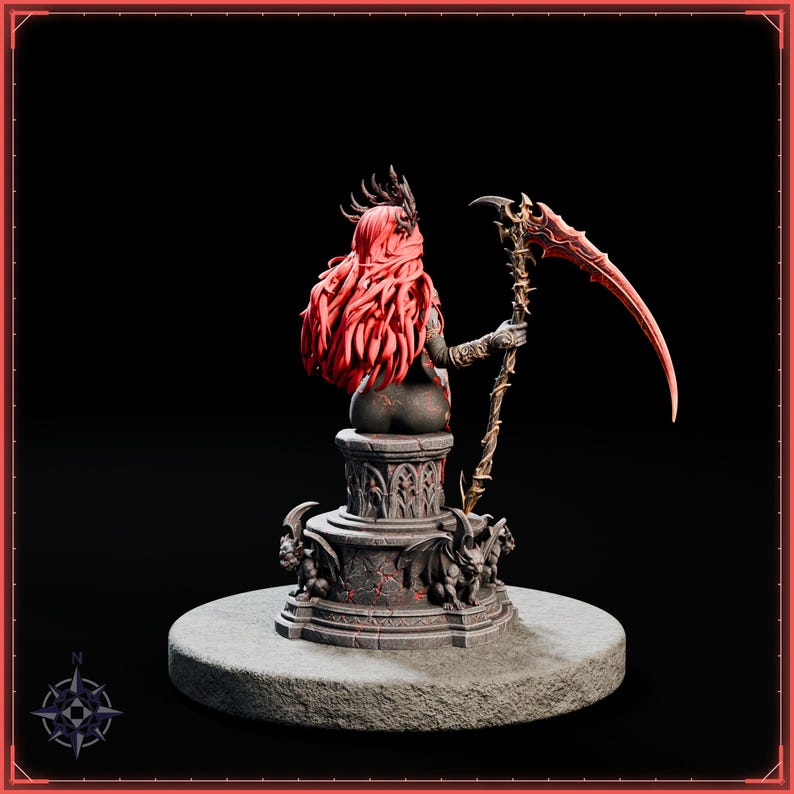Ember Reaper STL file for 3D printing - fantasy statue, image 7 of 11