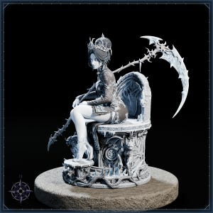 Frost Reaper STL file for 3D printing - fantasy statue, image 3 of 11