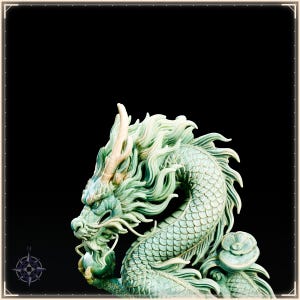 Azure Dragon STL file for 3D printing - fantasy statue, image 10 of 11