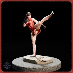 Dojo Master STL file for 3D printing - fantasy statue, image 3 of 11