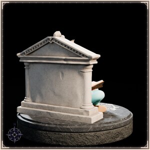 Cleric STL file for 3D printing - fantasy statue, image 7 of 11