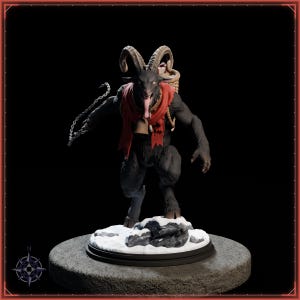 Krampus STL file for 3D printing - fantasy statue, image 2 of 11