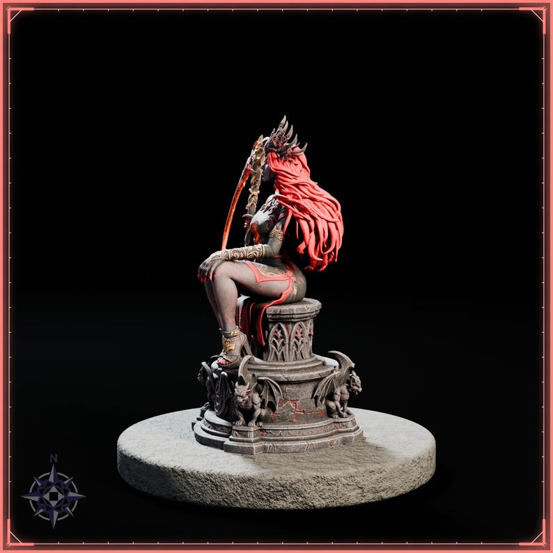 Ember Reaper STL file for 3D printing - fantasy statue, image 4 of 11