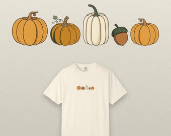 Pompoenveld herfstshirt, bosmotief T-shirt, Comfort Colors katoenen T-shirt, herfstcadeau voor vrouwen
