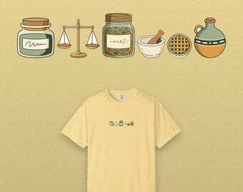 Farmhouse Pantry herfstshirt, boho T-shirt, geverfd in comfortabele kleuren, ideaal als cadeau voor Thanksgiving.