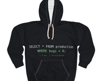 Sudadera con capucha para ingenieros de datos con temática de bases de datos SQL: cómoda sudadera unisex para administradores de bases de datos Postgres, regalo divertido para programadores, compañeros de trabajo y graduados de cursos intensivos de programación.