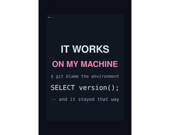 SQL Data Engineer Poster - Database Humor Wall Print for Home Office, Postgres DBA Office Decor Gift for the Data Nerd Who Has Everything